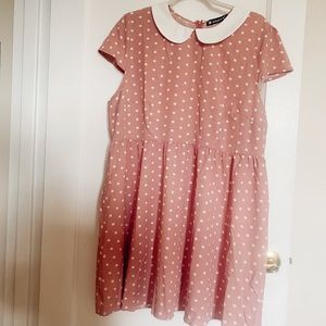 Polka dot Peter Pan collar dress